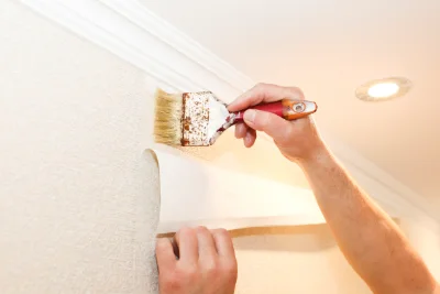 Pose de papier peint à Saulnot — revêtements muraux et toiles de verre